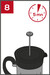 Moulin à café et cafetière à piston Paris Press Inox 15 cm